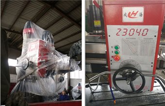 廣西桂林客戶的Z3040搖臂鉆床裝車進行中